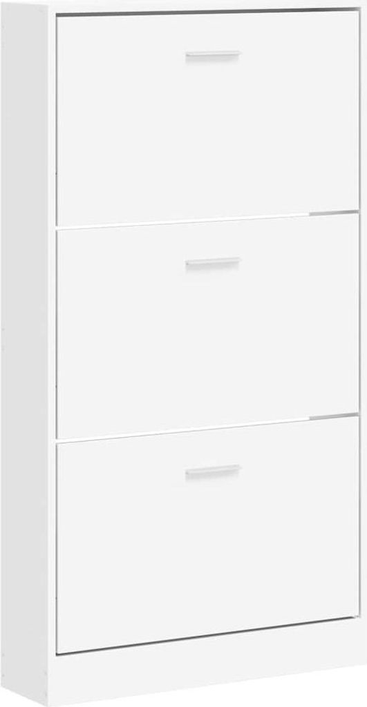 vidaXL Szafka na buty biała 59x17x108 cm Materiał Zdjęcie produktu 