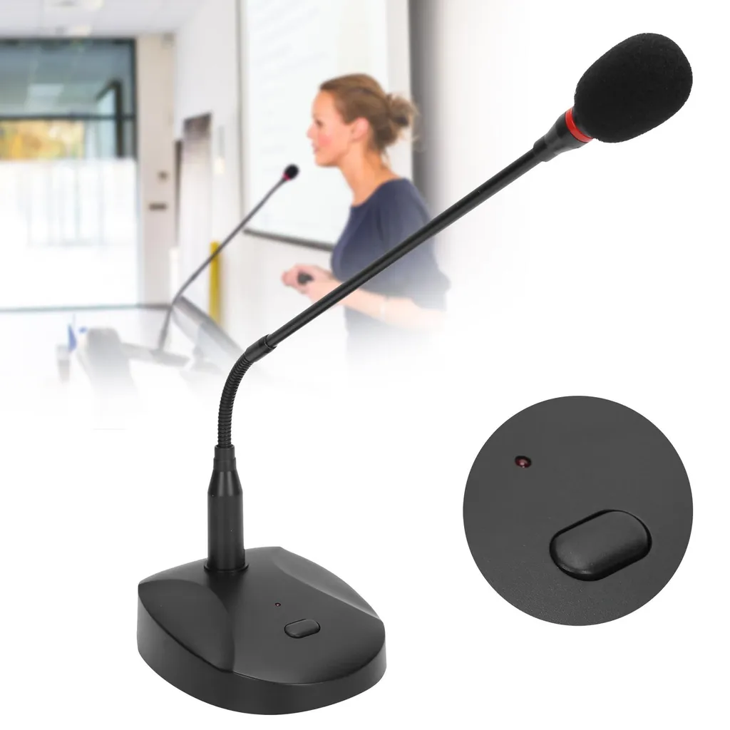 Microphone de conférence USB de bureau haute sensibilité noir - Modèle M10 - 4
