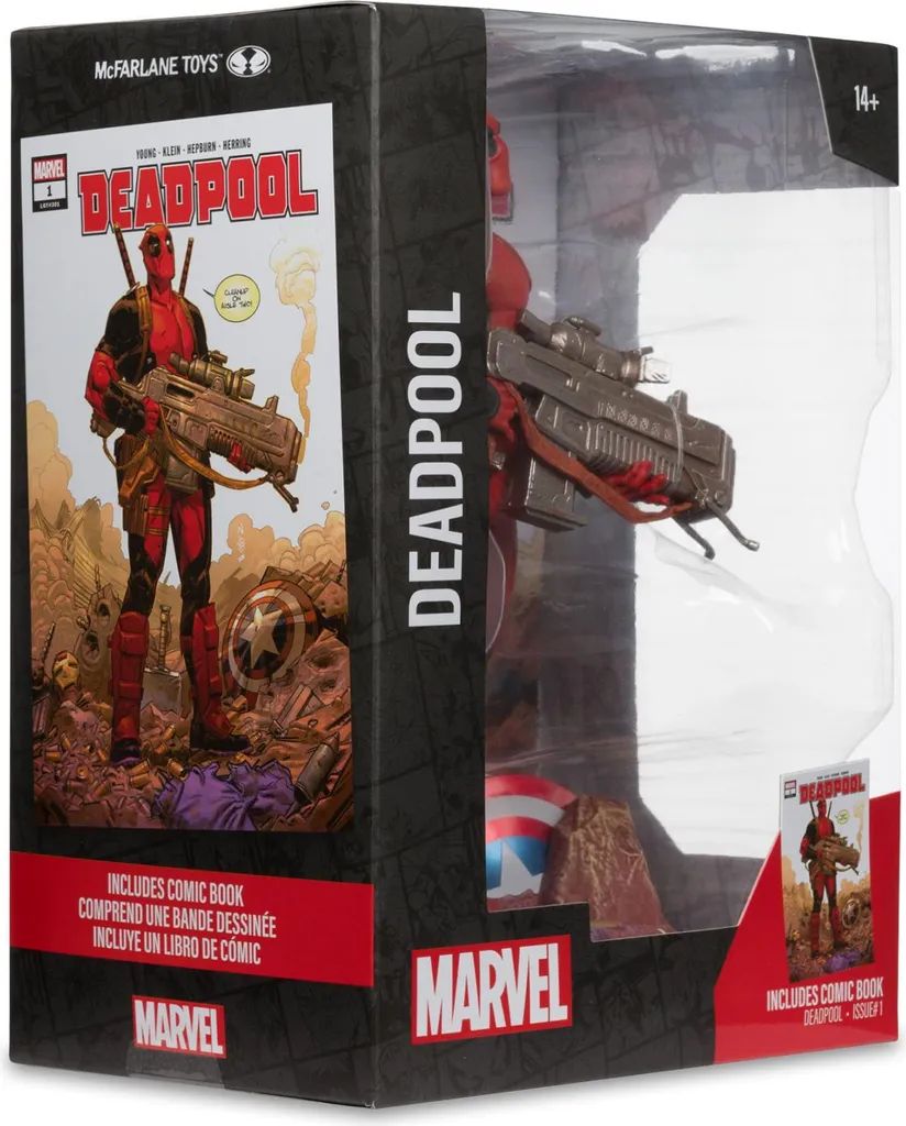 Statue Deadpool en PVC 27 cm avec support pour vitrine de comics