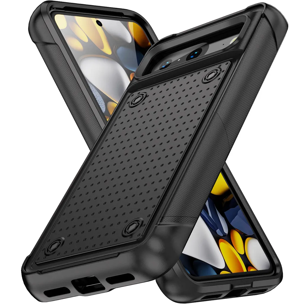 VENA Outcross Custodia Sottile Google Pixel 8 (2023) - Dual Layer Protezione Militare Antiurto - Grigio Grafite/Nero - 3