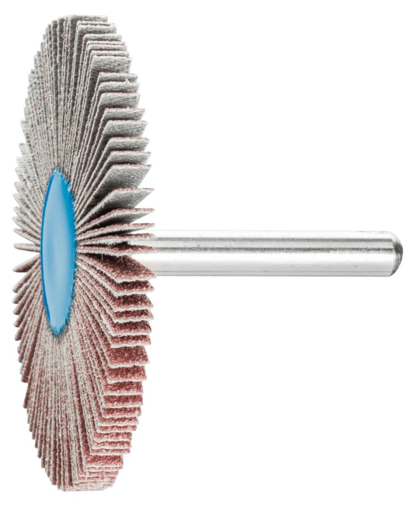 PFERD TOOLS Korund Fächerschleifer F Ø 60x5 mm Schaft-Ø 6 mm A80 für Feinschliff und Finish 10 Stk