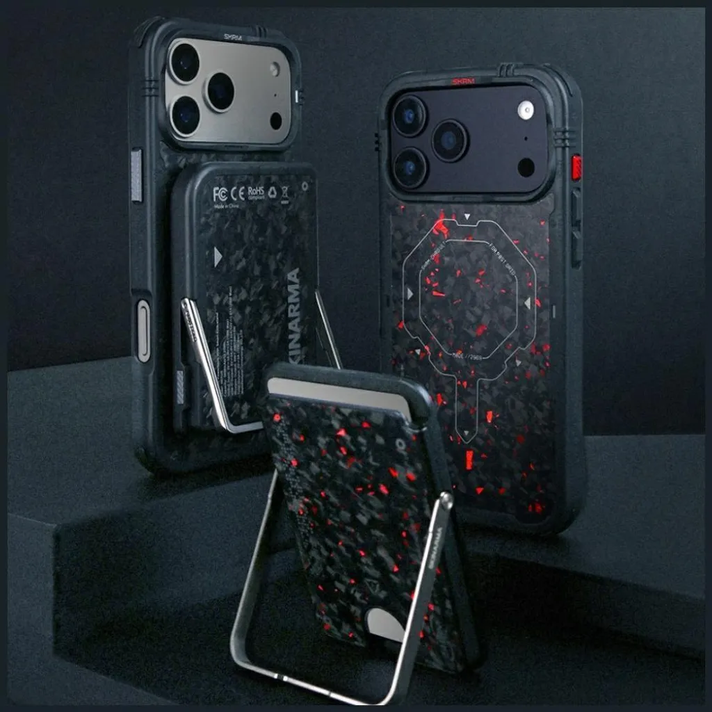 Protection Antichoc iPhone 17 Pro Max Skinarma Vektor MagSafe Onyx