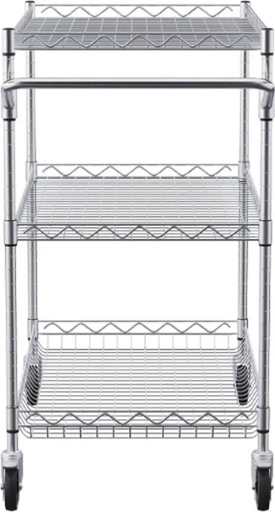 VEVOR Carrello multiuso con rotelle a 4 livelli Carrello da cucina con