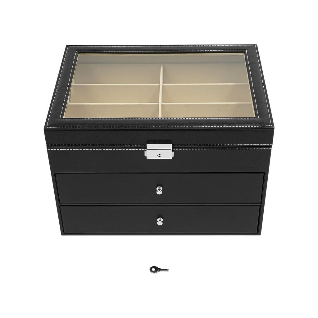 Boîte de rangement pour lunettes à 3 niveaux et 24 Image du produit 