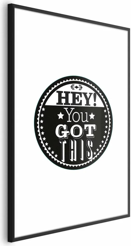 Poster Motivazionale You Got This 60x90 Cornice Nera | Success Mindset