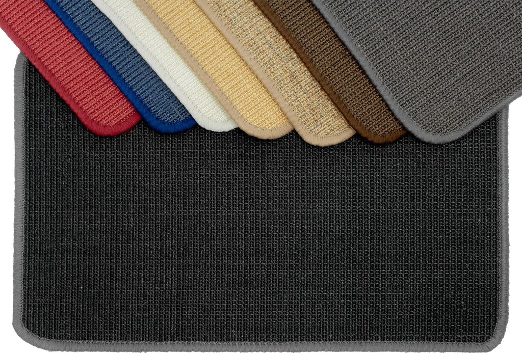 Primaflor Katzenkratzmatte - Schwarz - 200x300cm - Kratzteppich als Möbelschutz - Kratzmatte aus Naturfaser - Sisal Teppich-Läufer für Katzen