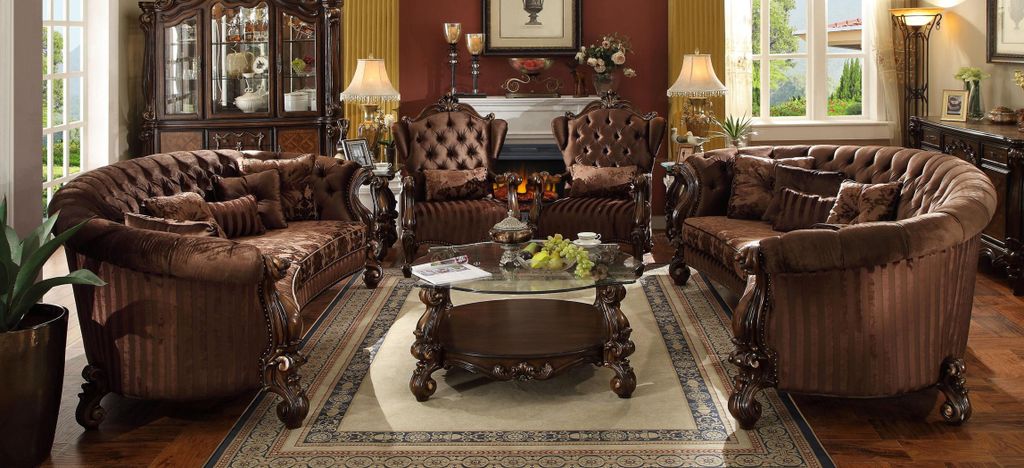 Wohnzimmer Möbel Klassische Sofagarnitur Couchtisch Sofa Couch Set Sofas 5tlg.