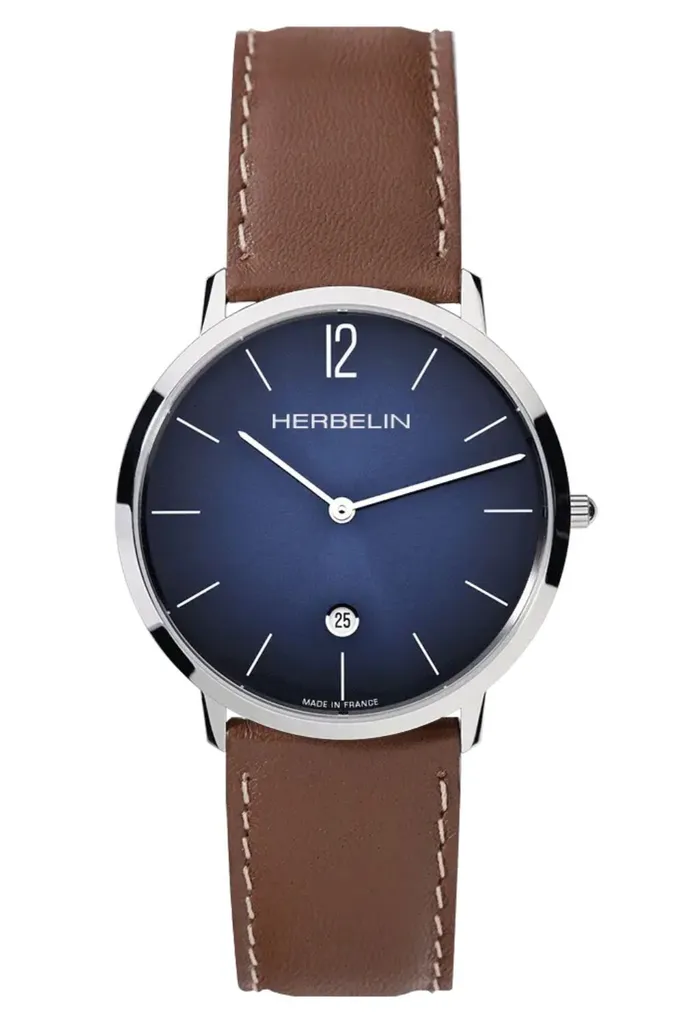 Montre Homme Michel Herbelin City avec Verre Saphir et Mouvement Quartz