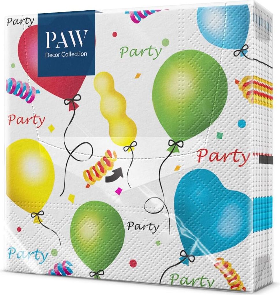 Lunch Party Mix Servietten 33x33cm Paw Decor Kollektion