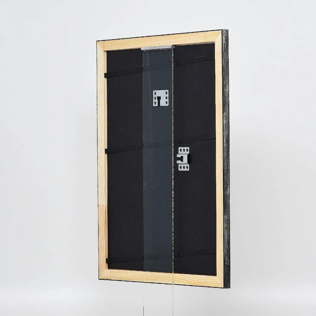 Cornice Argento 10,5x14,8 cm Legno Effect con Vetro Anti-Riflesso - 10