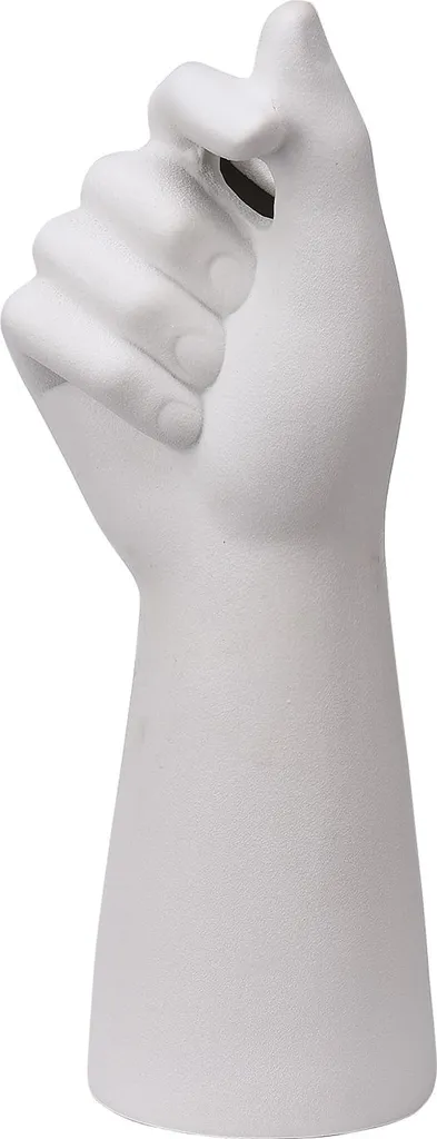 Vase Blanc Compact 10cm en Céramique - Déco Gain de Place pour Studio