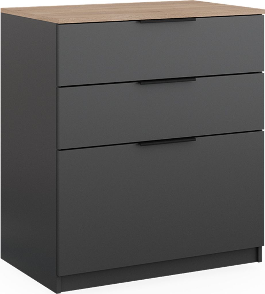 Kredens Vicco Betti Antracyt/Sonoma 50 x 90 cm, Model 40611 Zdjęcie produktu 