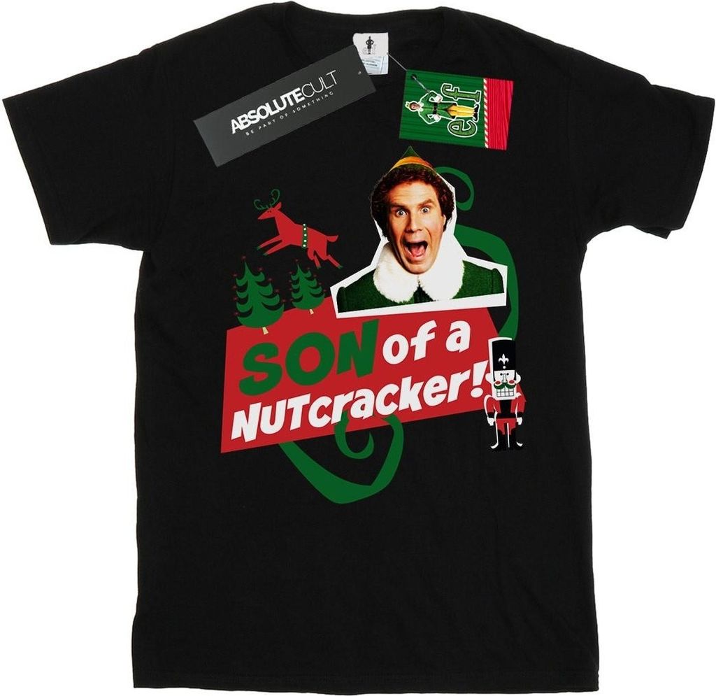 Elf - "Son Of A Nutcracker" T-Shirt für Herren BI23441 (M) (Schwarz)