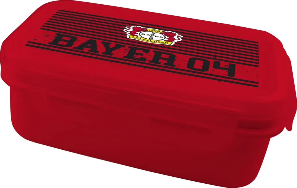 Set Lunch Box Bayer 04 Leverkusen 2pz - Rosso Calcio Alta Resistenza