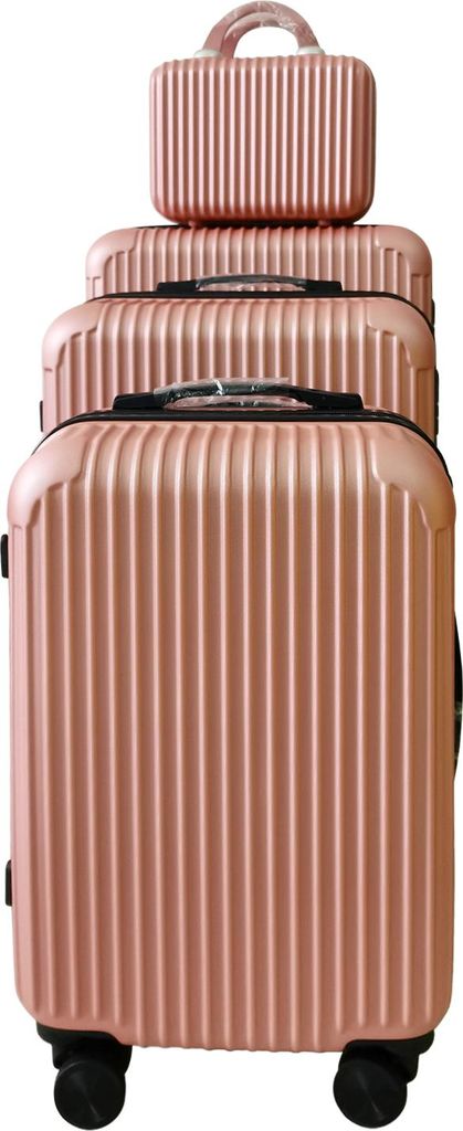 Hartschalenkoffer 4er-Set Frenzi Rosegold NTK-Collection