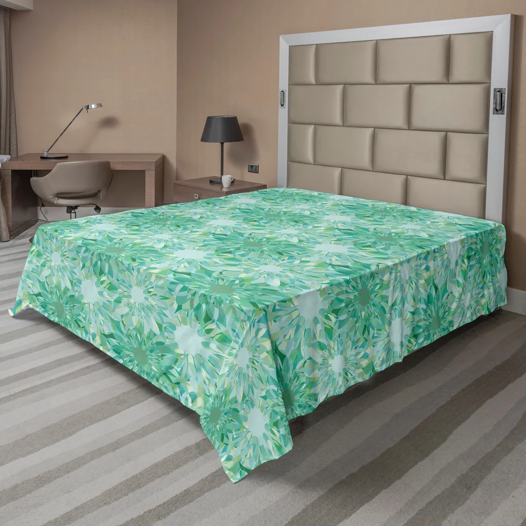 Drap turquoise anti-plis et doux 266x260 cm pour un lit parfait et net