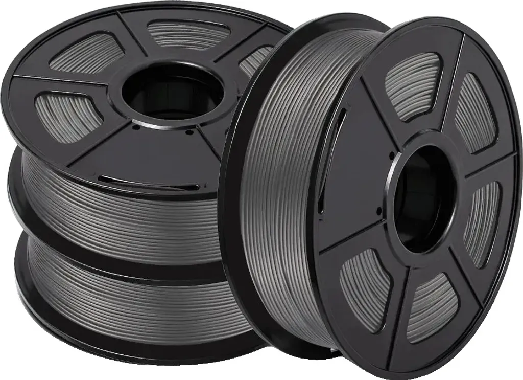 SUNLU filamento 3D, materiale PLA, diametro 1,75 mm, 3 rotoli per confezione, PLA-GY-3KG