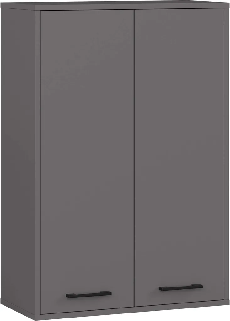 Akord Armadio a Parete Grafite 64x30x94 cm | Mobiletto Pensile Moderno