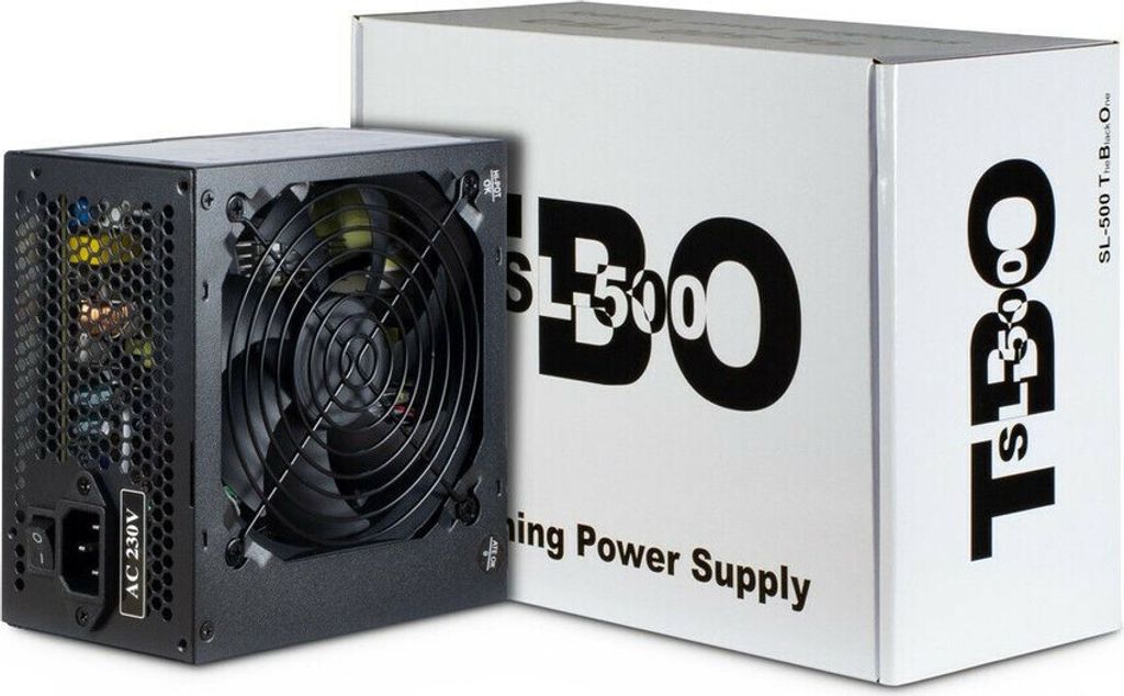 Inter-Tech Netzteil 500W SL-500 TBO 86x150x140mm schwarz Produktbild 1