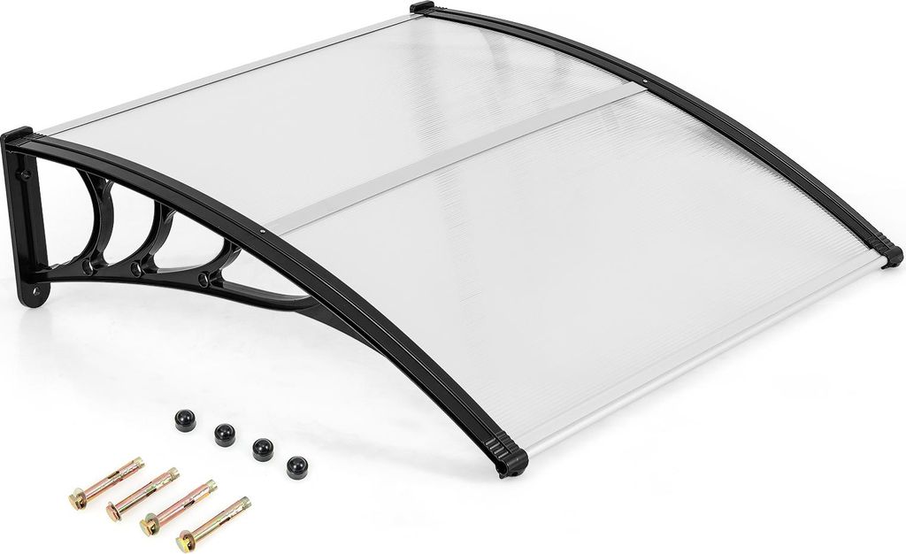 COSTWAY Overkapping voor voordeur, 102x99cm, overkapping Productafbeelding 