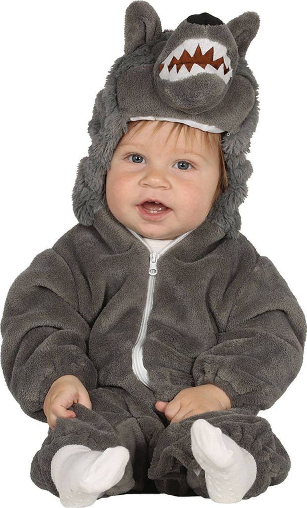 Kleiner Wolf Kostüm für Kleinkinder grau 12-18 Monate