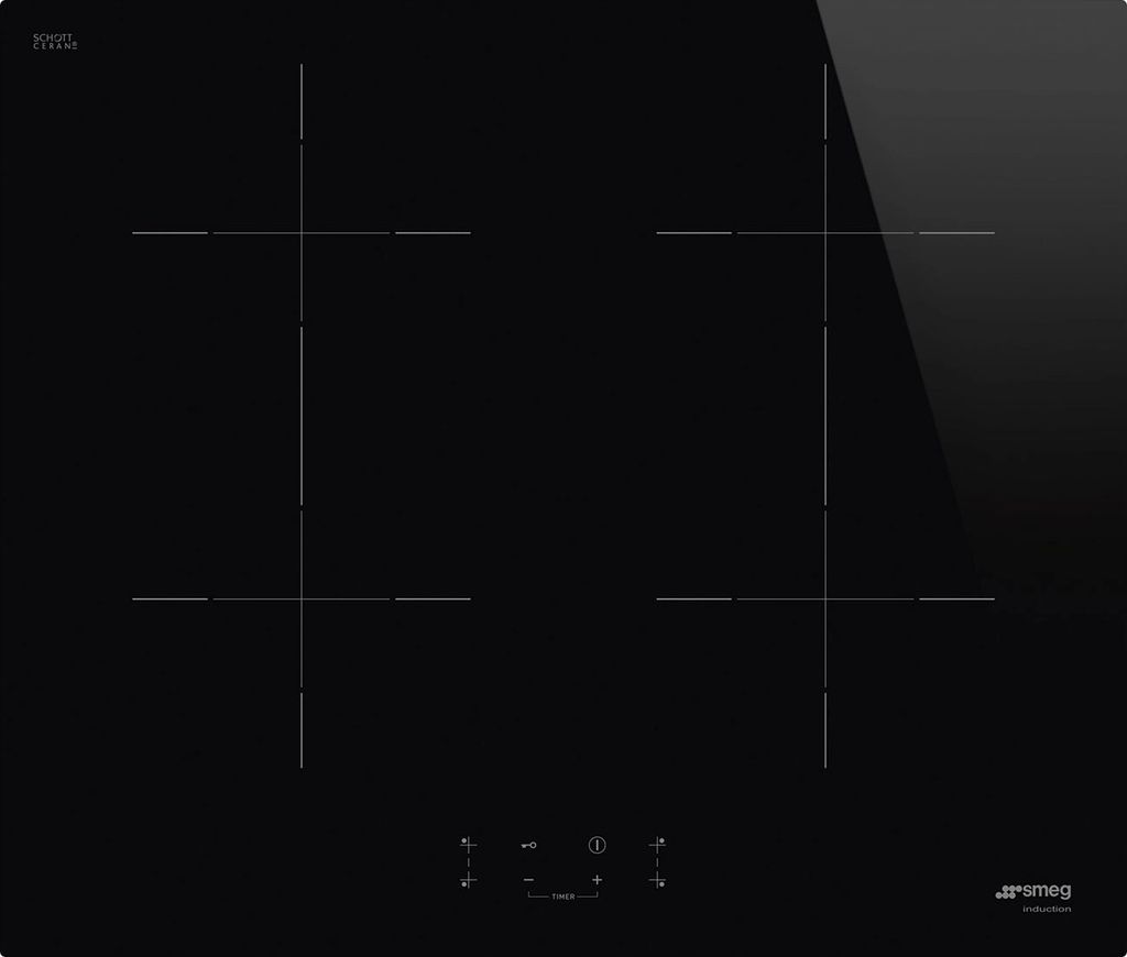 Smeg Universal SIB2641D Einbaukochfeld / 60cm / Induktionskochfeld / 4 Brenner / schwarz
