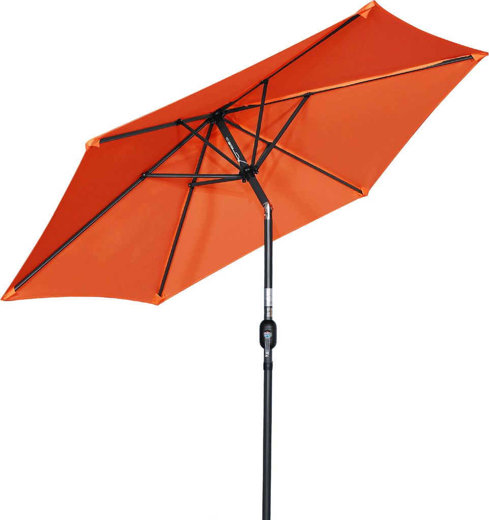 An orange rectangular umbrella is shown against a white background.