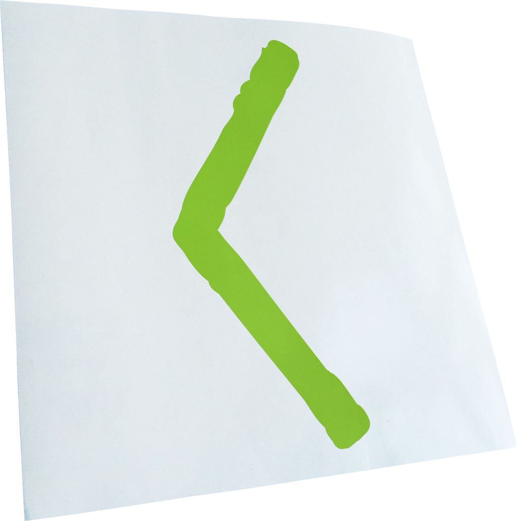 Kiwistar - Autoaufkleber - Futhark KAUNAZ Rune - Neon Matt - Aufkleber für Auto Kfz Fahrrad, LKW, Truck Mofa