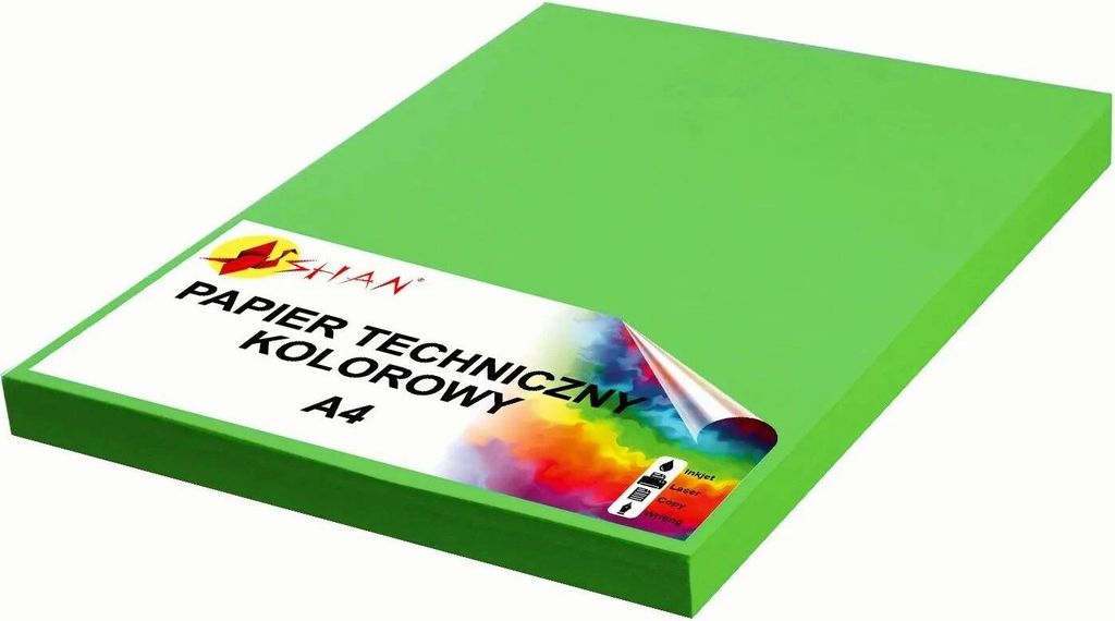 Technisches Papier A4 240g grün Erbse v3 50 Blatt