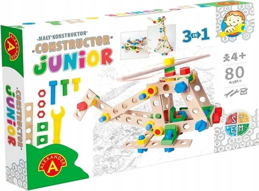 Jeu de Construction Créatif Hélicoptère 80 Pièces Alexander Constructor - 2