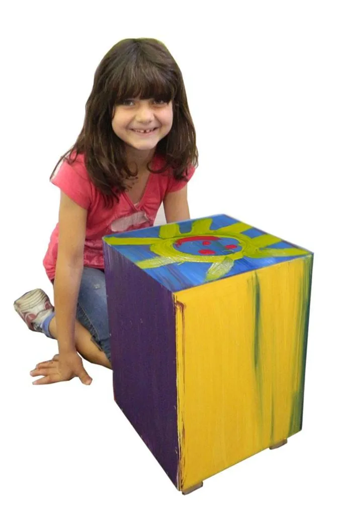 Tabouret pour enfants robuste kit de construction facile montage 38 cm - 2