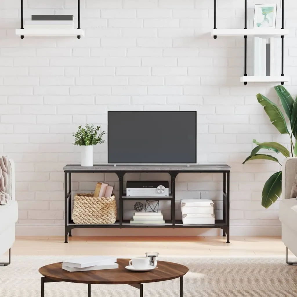 Porta TV Grigio Sonoma 100x35x45 cm - Maison Exclusive Design