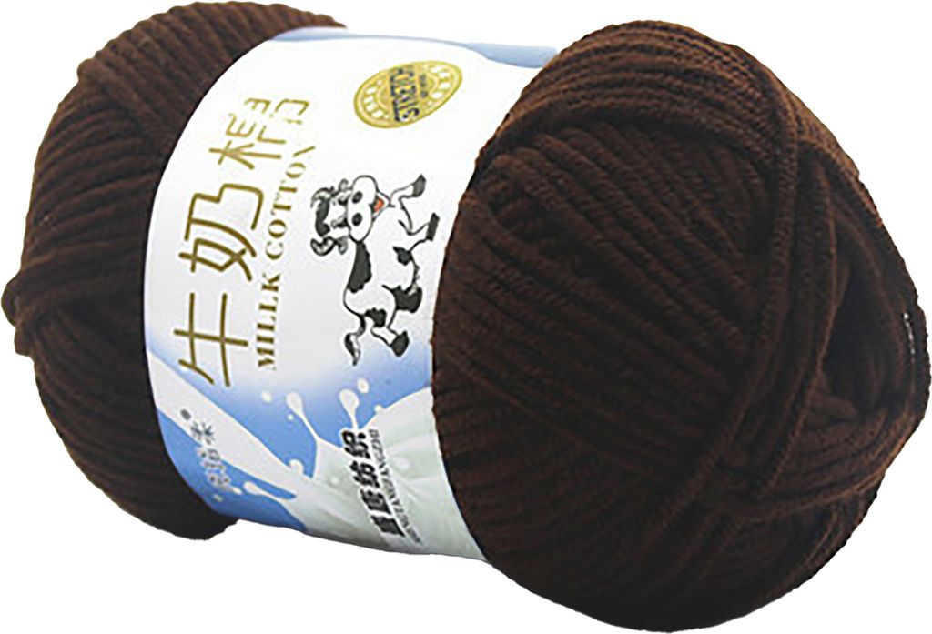 1 Rollen 5-Strang-Wollgarn weich warm warm DIY Anfänger Handrick-Häkelgarnkugel für Nähgeschäft-Kaffee