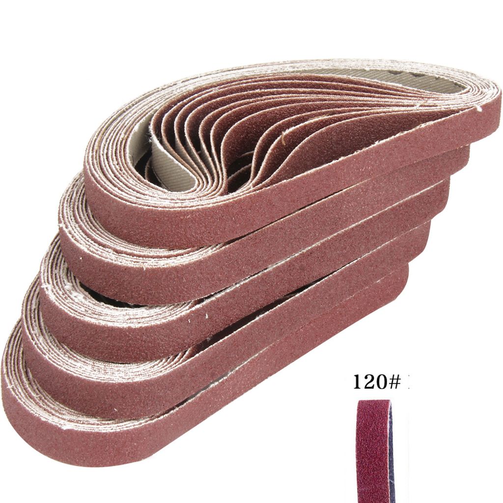 10 ECKRA® Schleifbänder aus Gewebe 100x915 mm Korn 240   Schleifpapier Band 