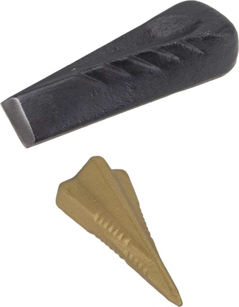 Brennholz Spaltkeil Set mit Fällkeil und Spaltgranate