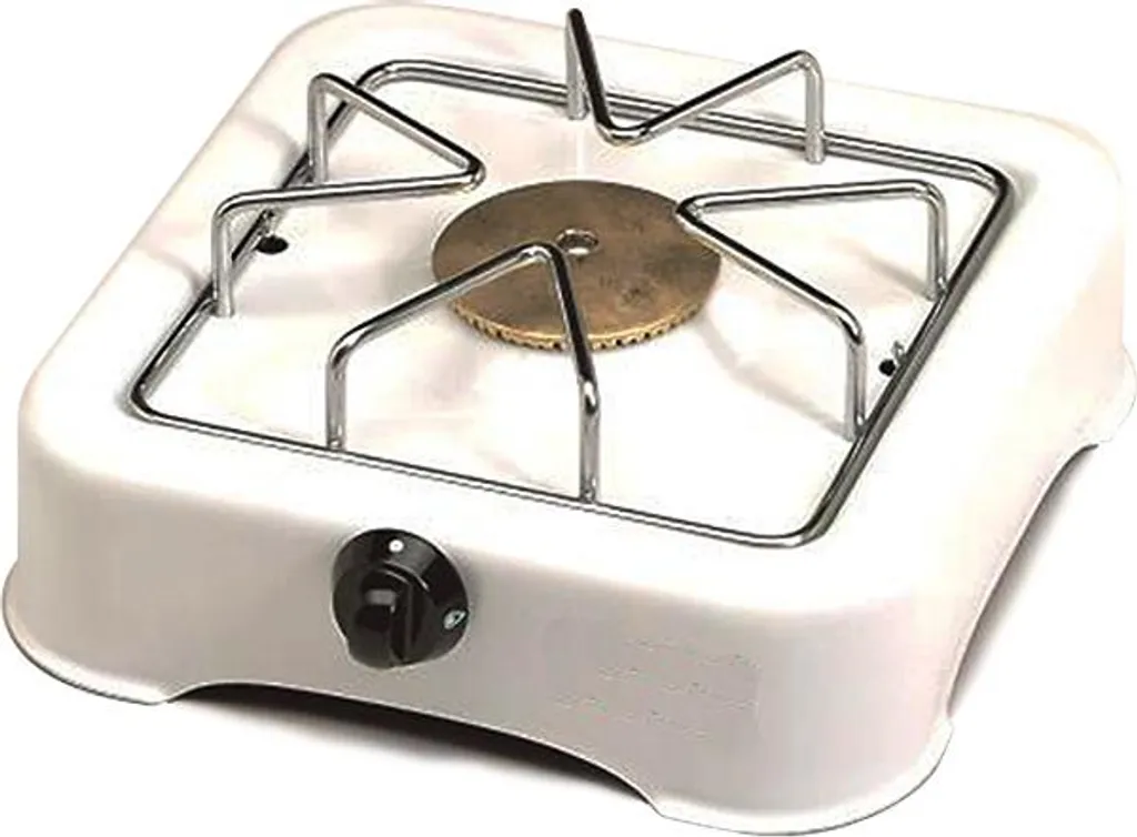 Réchaud gaz blanc 1 feu : gain de place et nettoyage facile Kitchen Chef