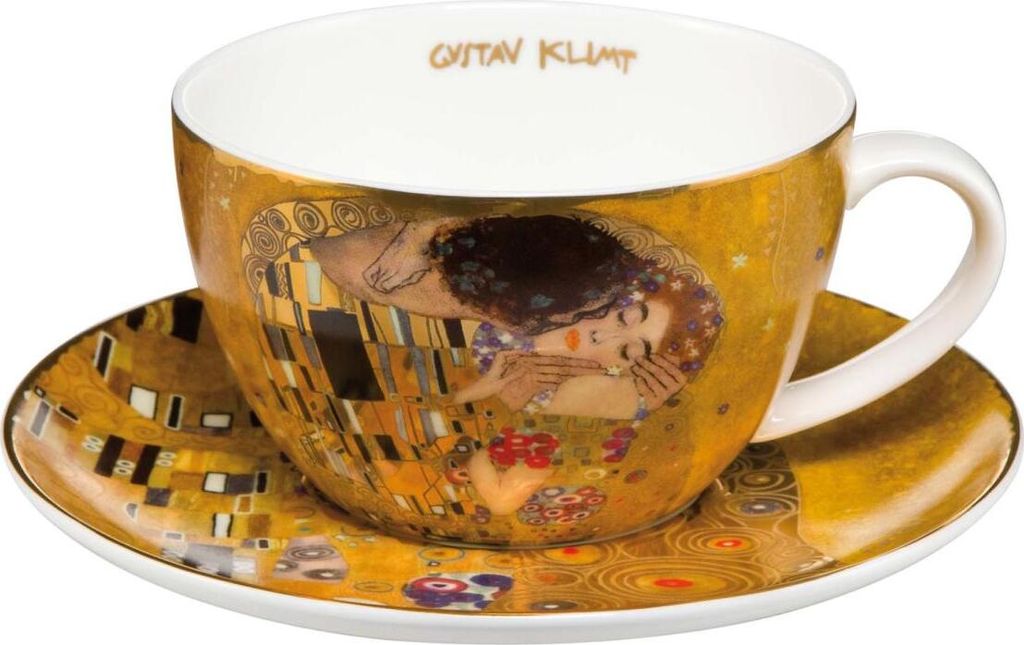 Goebel Klimt Teetasse und Untertasse Kiss Produktbild 