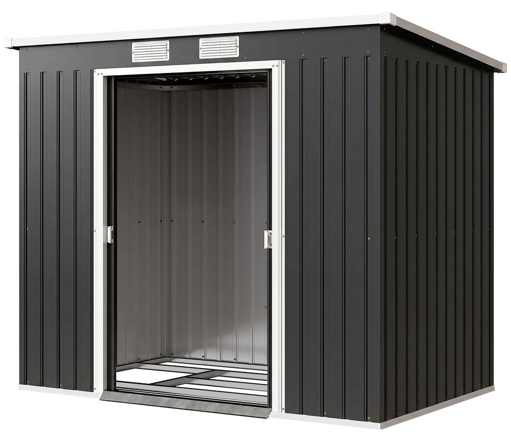 Outsunny metalen tuinhuis, 2,42 m², tuinhuis met schilddak, Productafbeelding 