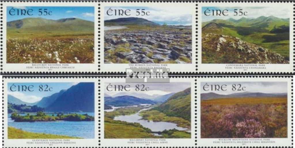Briefmarken Irland 2011 Mi 1974A-1979A Dreierstreifen Produktbild 