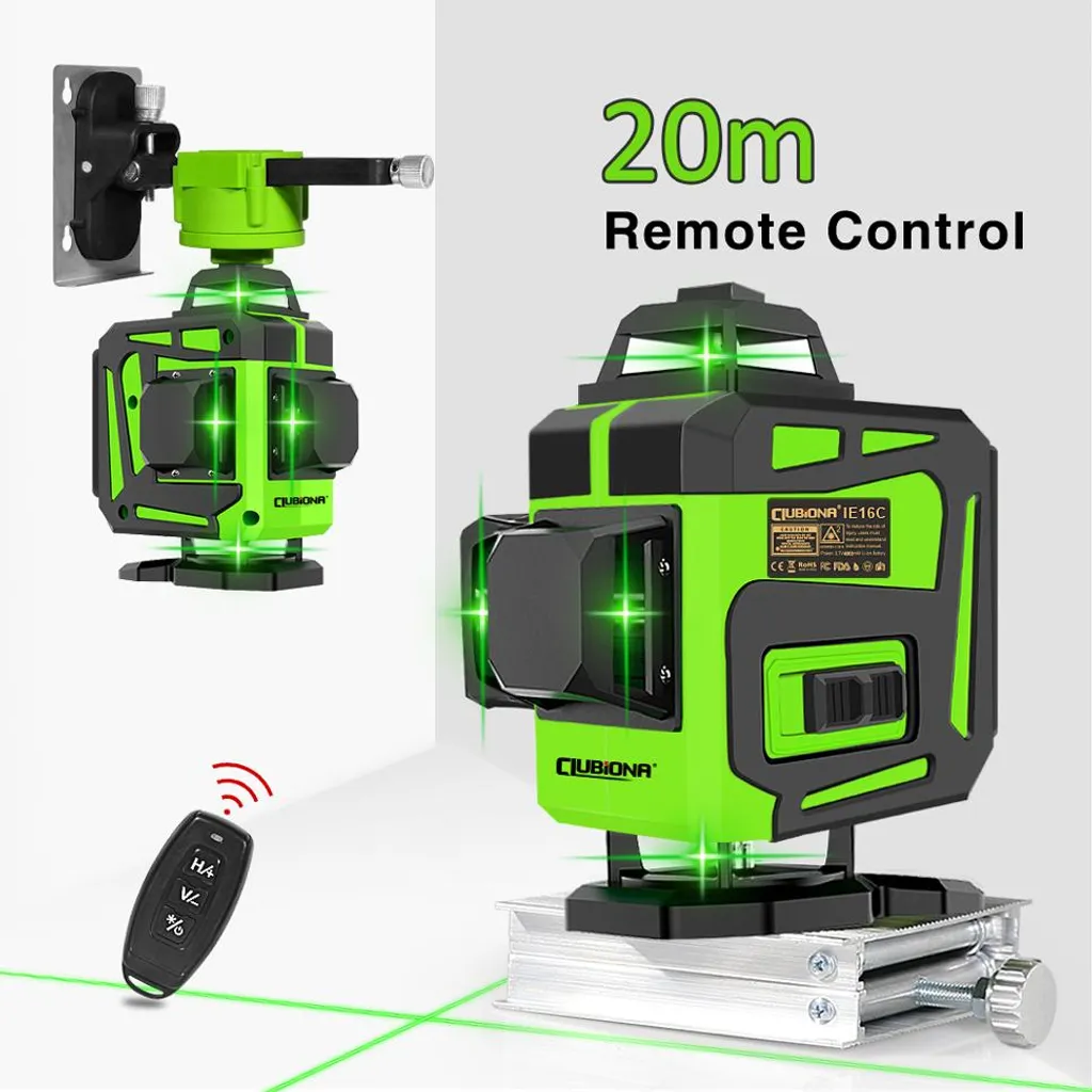 Niveau laser vert IE16CD à 16 lignes avec télécommande de précision - 4