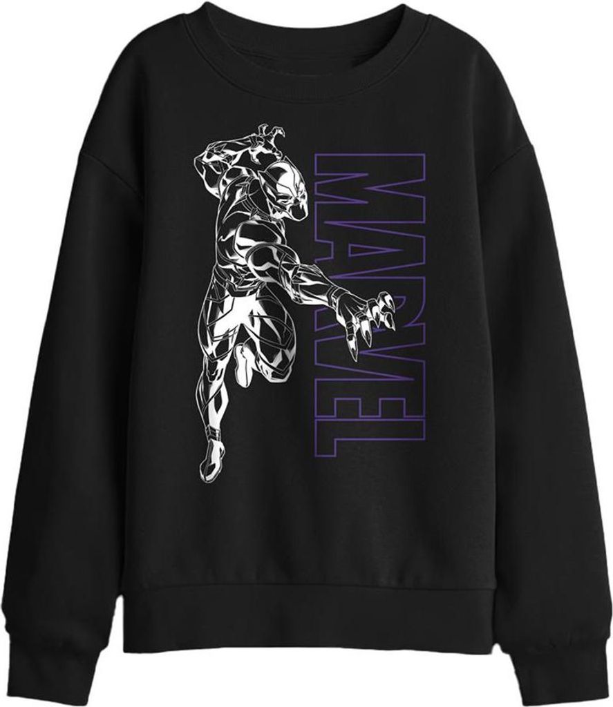 Black Panther - Sweatshirt für Kinder TV30023 (128) (Schwarz)