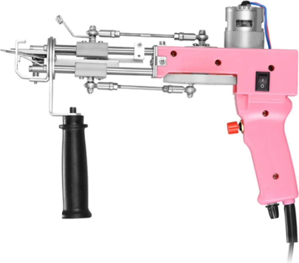 Tufting Gun pour Création de Tapis Maison - Kit Loisirs Créatifs Rose
