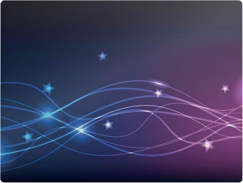 Wellen Und Sterne In Der Nacht – Bodenschutzmatte – Rutschfest – Schutzmatte für Büro – Vinylmatte – Stuhlunterlage – 120 x 90 cm