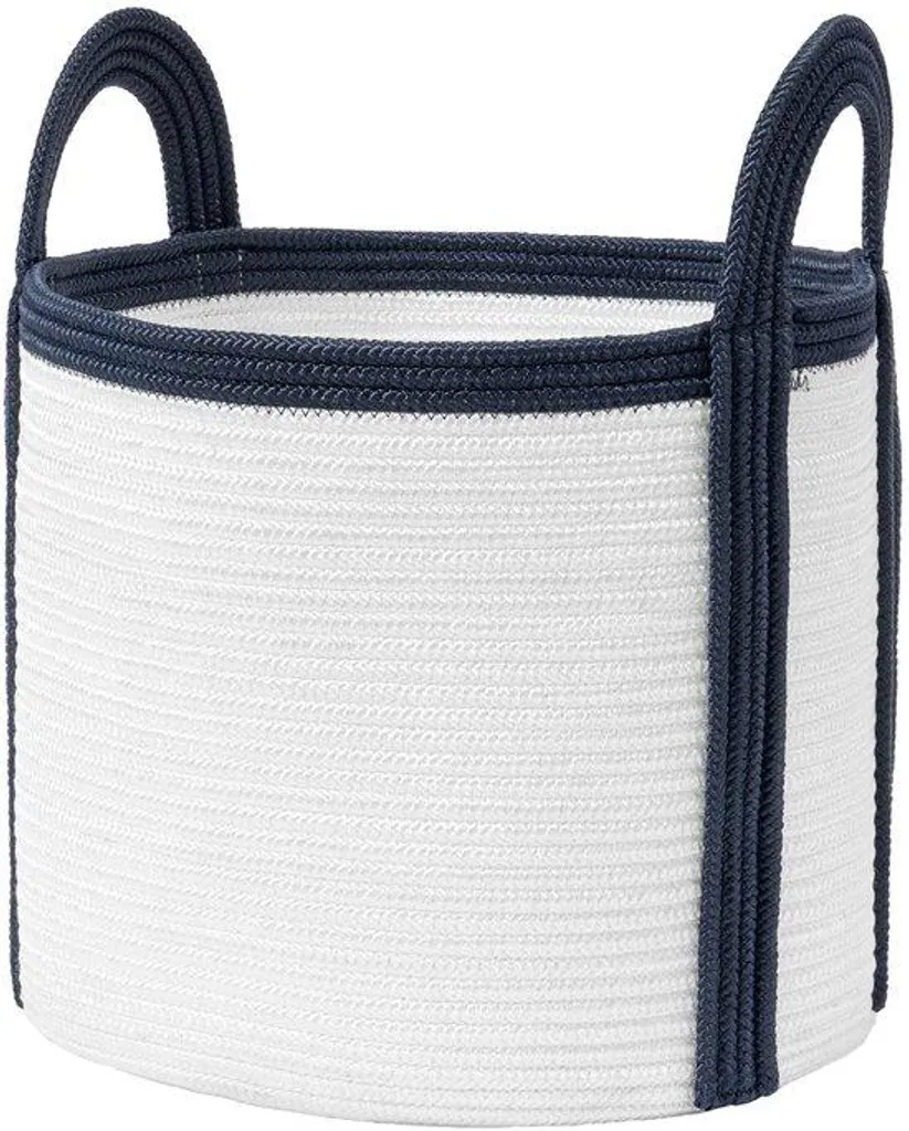 Panier rond robuste en polypropylène avec poignée pour les serviettes