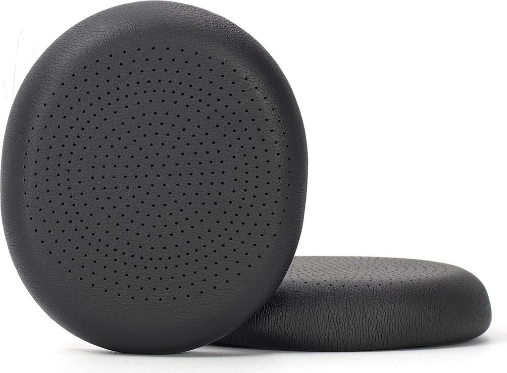 INF 2 Stk. Schwarze, perforierte Proteinleder-Ohrpolster für Logitech H800