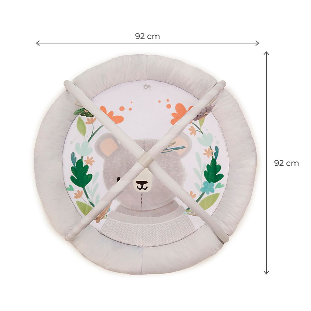 Kinderkraft COZYPLAY - Tapis d'éveil 2 en 1 - Gris clair - Image du produit 