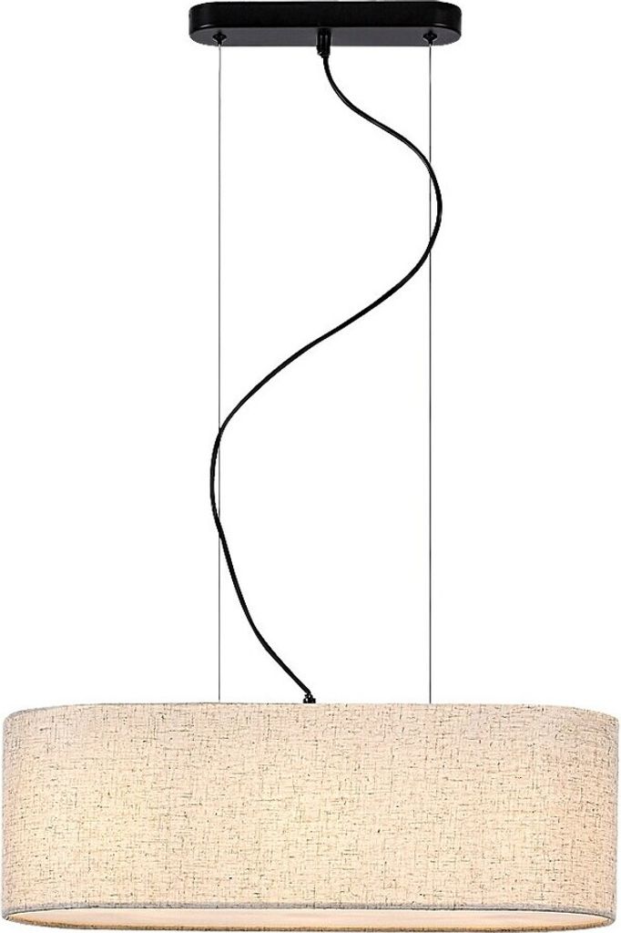Rabalux 72251 Pendelleuchten Narmin E27 3x MAX 40 Metall Textil mattschwarz