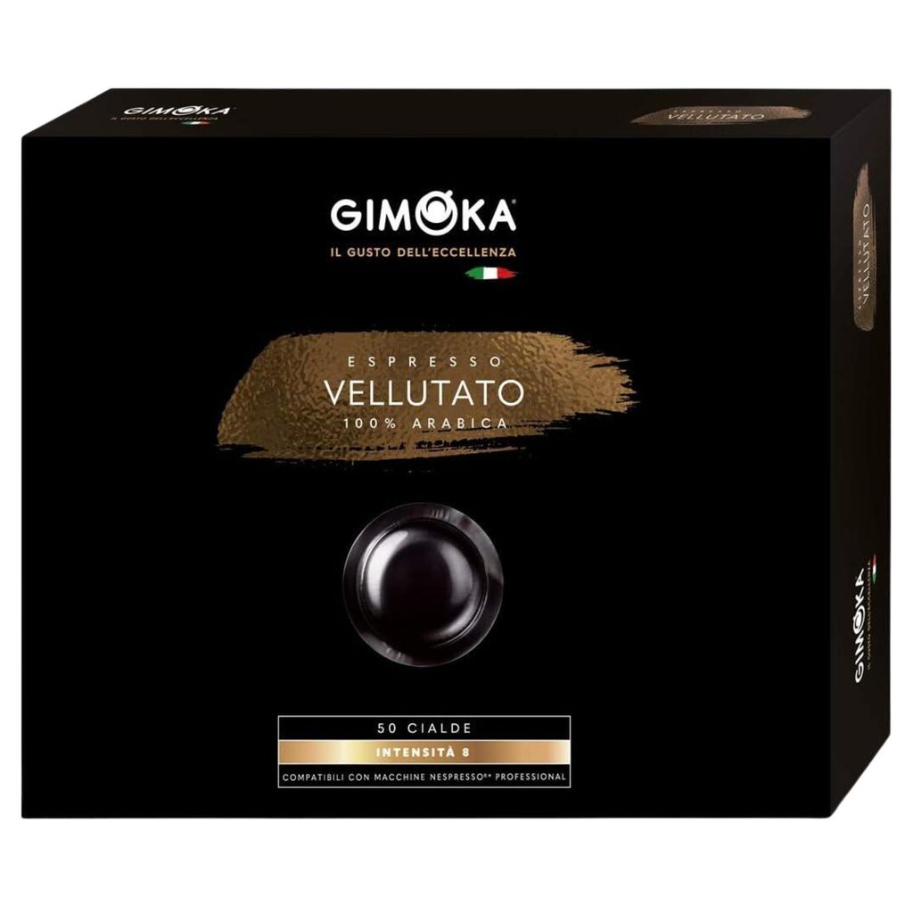 Gimoka - Kompatibel Für Nespresso Professional Zenius Et Gemini - 50 Kapsel - Geschmack VELLUTATO - Intensität 8 - Italy - 100% Arabica