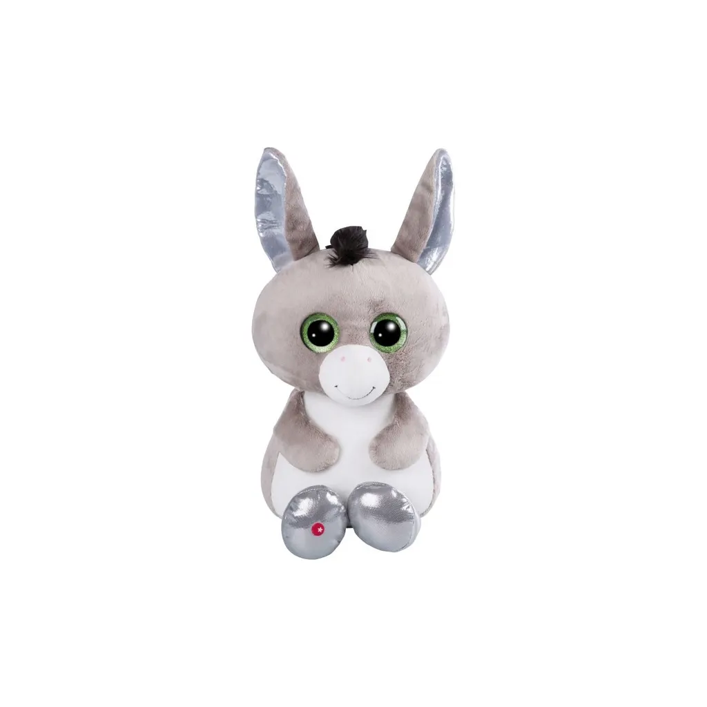 Peluche Âne Donki 45cm NICI Glubschis : Le Doudou Géant Durable