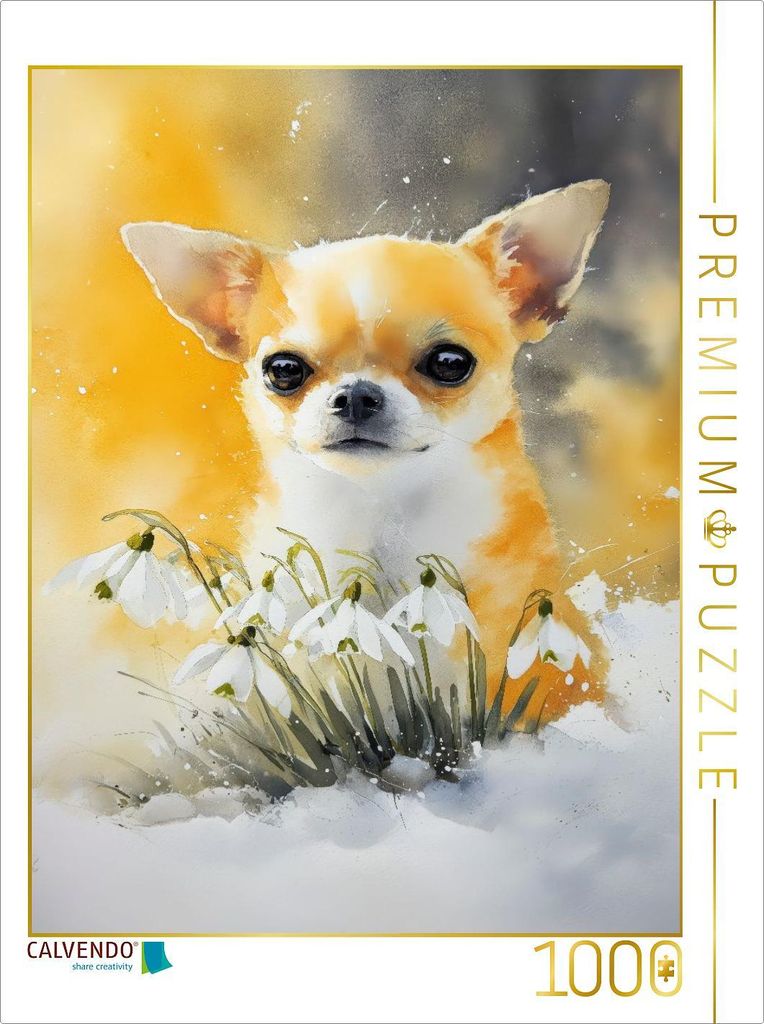 CALVENDO Puzzle Chihuahua | 1000 Teile Lege-Größe 64x48cm Foto-Puzzle für glückliche Stunden